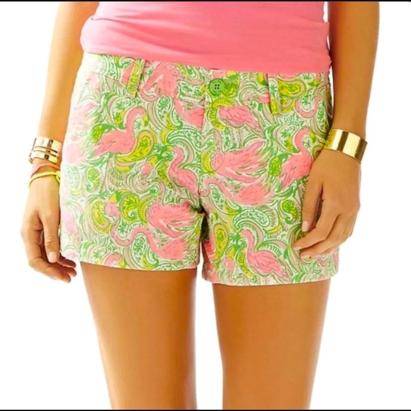 Lilly Pulitzer Pants - Lilly Pulitzer The Walsh Shorts Pink Flamingo